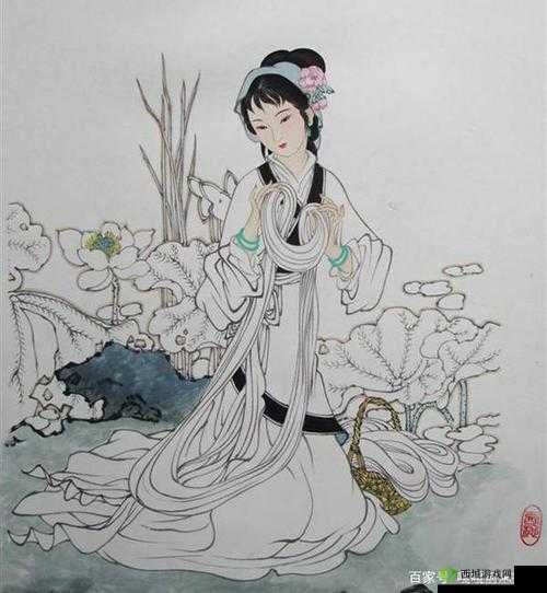 西施流泪惹人怜:绝美古装少女的情感流露