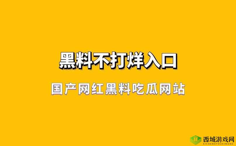 网红热点事件黑料不打烊：深度揭秘