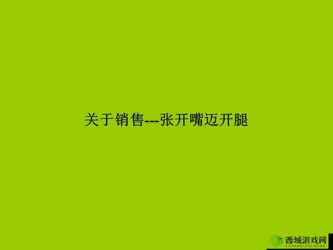 张开嘴迈开腿找客户：探索销售成功之路