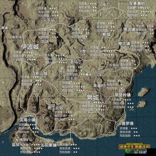 绝地求生刺激战场老图新思路，机场全图详解分享在资源管理中的重要性及策略