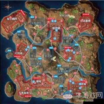 CF手游荒岛特训绿地建筑北涌南侧建筑群方位解析